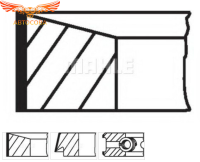 Кольца для поршней Ford Transit 2.5 D1996-2000 d 93.67