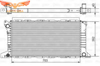 Радиатор ДВС для fORD Transit 1993-2000 с кондиц (702 x 363 x 40)