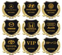 Металлическая эмблема на автомобиль самоклеящаяся