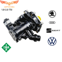 Насос водяной, термостат VAG 1.8-2.0TFSI (корпус с насосом + модуль управления)