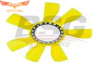 Крыльчатка вентилятора радиатора Ford TRANSIT  2.5 D 1986-2000 желтая большая