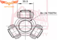 Трехшип Focus II / CMAX 2003->  (24 шл. d=35.5mm) (1S4W 3W007 AA)