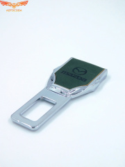 Заглушка ремня безопасности кожаная зеленая Mazda