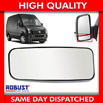 Стекло НИЖНЕЕ зеркала ЛЕВОЕ МЕХАНИЧЕСКОЕ Mercedes SPRINTER 2006->