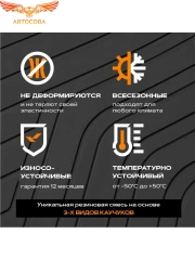 Коврики салона ГАЗель Бизнес 2010-2017 "REZKON" (резиновый, черный)