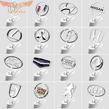 Логотип автомобиля передний  из цинкового сплава вертикальная модификация