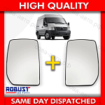 Стекло ЛЕВОЕ и ПРАВОЕ МЕХАНИЧЕСКОЕ зеркала для FORD Transit 2000-2013