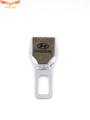 Заглушка ремня безопасности кожаная тёмно-коричневая Hyundai 