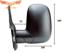 Зеркало левое Ford Transit 1995-2000 (механическое)