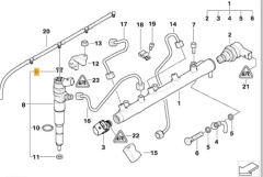 Скоба 4 шт. форсунки Mercedes-Benz, Iveco, Citroen, Fiat, Peugeot