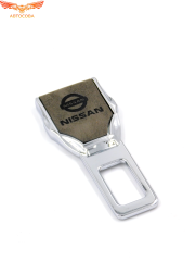 Заглушка ремня безопасности кожаная тёмно-коричневая Nissan