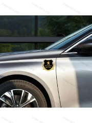 Металлическая эмблема на автомобиль "PEUGEOT" самоклеящаяся