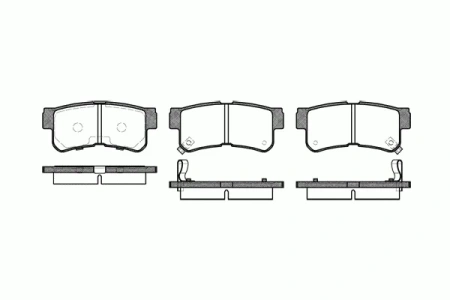 Колодки тормозные задние