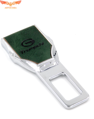 Заглушка ремня безопасности кожаная зеленая Trumpchi