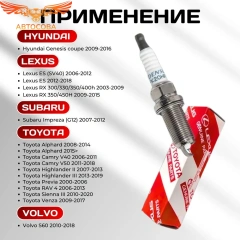 Свеча 1 шт. зажигания арт. 90919-01247 (FK20HR11) Toyota Camry, Land Cruiser Prado, Highlander (Япония)