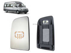 Стекло ВЕРХНЕЕ ПОД ПРЯМОУГОЛЬНИК зеркала ПРАВОЕ электрическое Mercedes SPRINTER 2006->