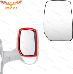 Стекло зеркала ПРАВОЕ МЕХАНИЧЕСКОЕ FORD Transit 2000-2013