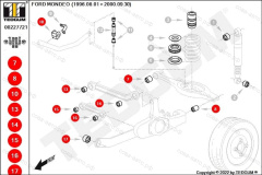 К-т задних сайлентблоков STW Turnier Ford Mondeo 1993-2000