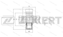 Крестовина карданного вала 30x88 / GAZ 3110, 3102, 3302, 2217, UAZ