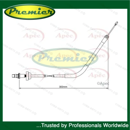Трос ручник передний Ford Transit 2000-2006 (1080mm)
