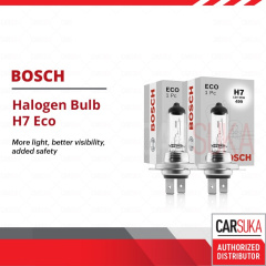 Лампа 2 шт. автомобильная Bosch "Eco", H7 12V 55W. 1987302804