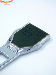 Заглушка ремня безопасности кожаная зеленая Porsche 