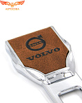 Заглушка ремня безопасности кожаная коричневая Volvo