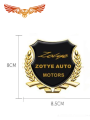 Металлическая эмблема на автомобиль "Zotye Auto" самоклеящаяся