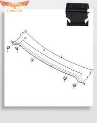 Клипсы крепления жабо FORD