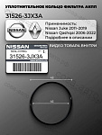 Уплотнительное кольцо масляного фильтра, Nissan 315263JX3A