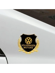 Металлическая эмблема на автомобиль "Volkswagen"самоклеящаяся