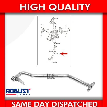 Выпускной масляный патрубок турбины Ford Transit 2.4 TD 2006-2013  1372797