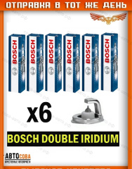 Свеча 6 шт. зажигания ИРИДИЙ  (BOSCH 0242140521)