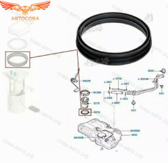 Уплотняющее кольцо датчика бензобака Focus I-II-III / C-Max-I-II / Fiesta 2002- (JMC-Ford)