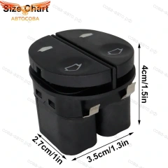 Кнопка стеклоподъемника Connect / Fiesta 96-08 / Fusion / Ka / Puma  LH двойная 8pin (1007910)
