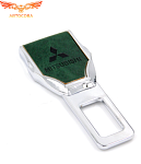 Заглушка ремня безопасности кожаная зеленая Mitsubishi