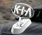 Логотип автомобиля передний  из цинкового сплава вертикальная модификация KIA