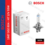 Лампа 1 шт. автомобильная Bosch "Eco", H7 12V 55W. 1987302804