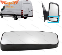 Стекло НИЖНЕЕ зеркала ПРАВОЕ МЕХАНИЧЕСКОЕ Mercedes SPRINTER 2006->