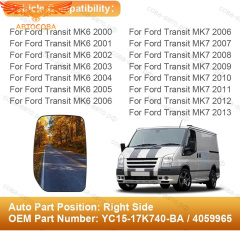 Стекло зеркала ПРАВОЕ ЭЛЕКТРИЧЕСКОЕ FORD Transit 2000-2013