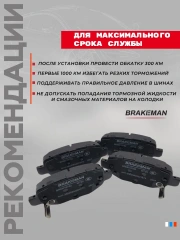 Задние тормозные колодки Тенет Т4