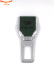 Заглушка ремня безопасности кожаная зеленая Cadillac