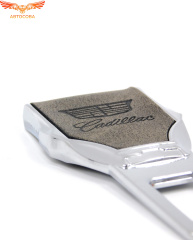 Заглушка ремня безопасности кожаная тёмно-коричневая Cadillac