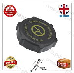 Крышка бачка ГУР черно-желтая Ford Focus 1, 2, 3, Fusion, Mondeo 3, 4, C-Max, Transit