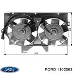 Transit 2.5 TDI / 2.0 DOHC эл.вентилятор двойной