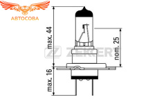 Лампа 2шт. H7 24V 70W PX26d