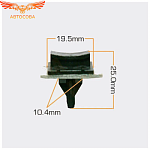 Клипса молдинга ветрового стекла MASUMA KE111