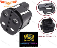 Кнопка стеклоподъемника Ford Connect / Fiesta 02-08 / Fusion /Ka / Puma / Transit 2010- LH двойная 6pin (1459686)