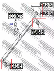 Сайлентблоки КОМПЛЕКТ НА 2 РЕССОРЫ для Ford Connect 2002-2013