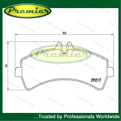 Колодки тормозные зад. MB SPRINTER 2006 - (спарка) кроме CLASSIC RUS - VW Crafter 2006-2016 +